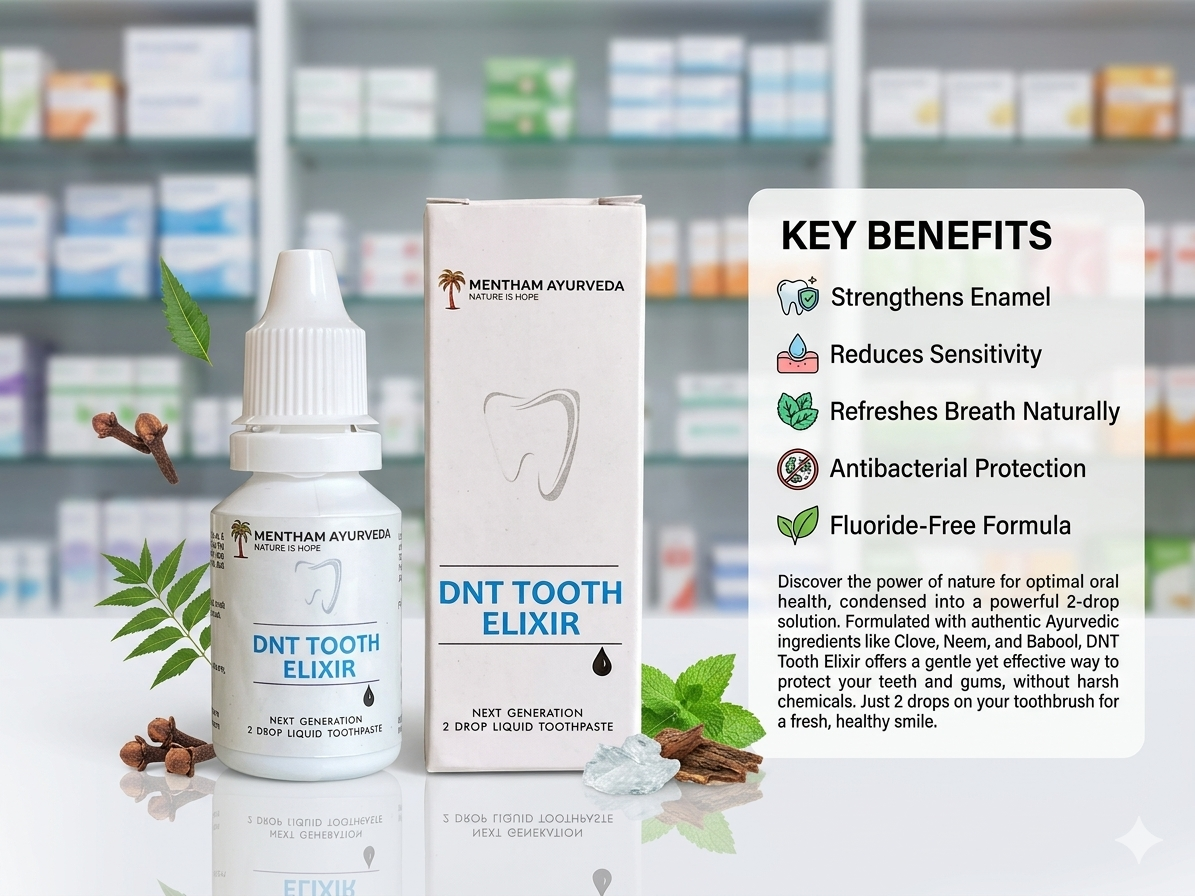 Mentham DNT Tooth Elixir: Rapid Sensitivity Relief & Enamel Fortification