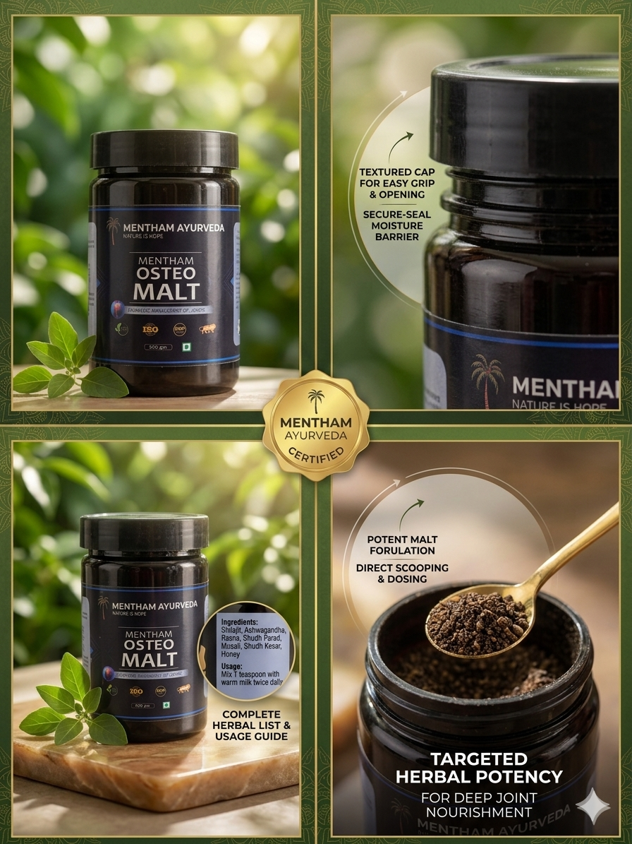 Mentham Ayurveda Osteo Malt – Advanced Joint Nourishment & Vitality Formula