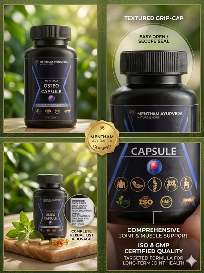 Mentham Ayurveda Osteo Capsules – Natural Bone & Joint Support
