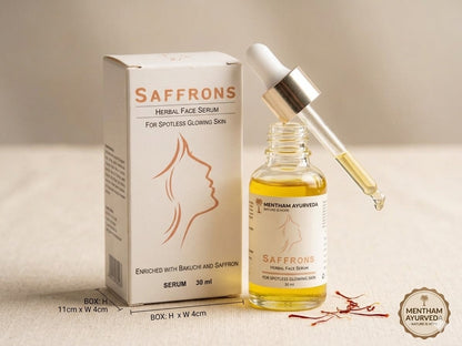 Mentham Saffron Face Serum | Advanced Ayurvedic Skin Radiance Formula