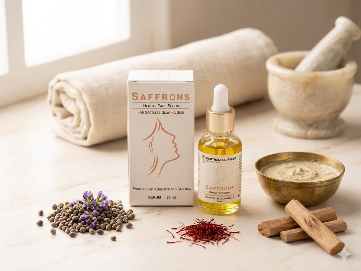 Mentham Saffron Face Serum | Advanced Ayurvedic Skin Radiance Formula