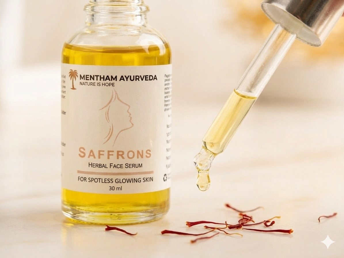 Mentham Saffron Face Serum | Advanced Ayurvedic Skin Radiance Formula