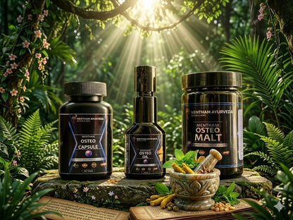 Mentham Ayurveda Ultimate Osteo Care Kit – 3-Step Joint & Bone Recovery System
