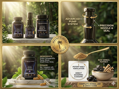 Mentham Ayurveda Ultimate Osteo Care Kit – 3-Step Joint & Bone Recovery System